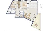 Moderne 3-Zimmer-Mietwohnung mit Terrasse und Stellplatz