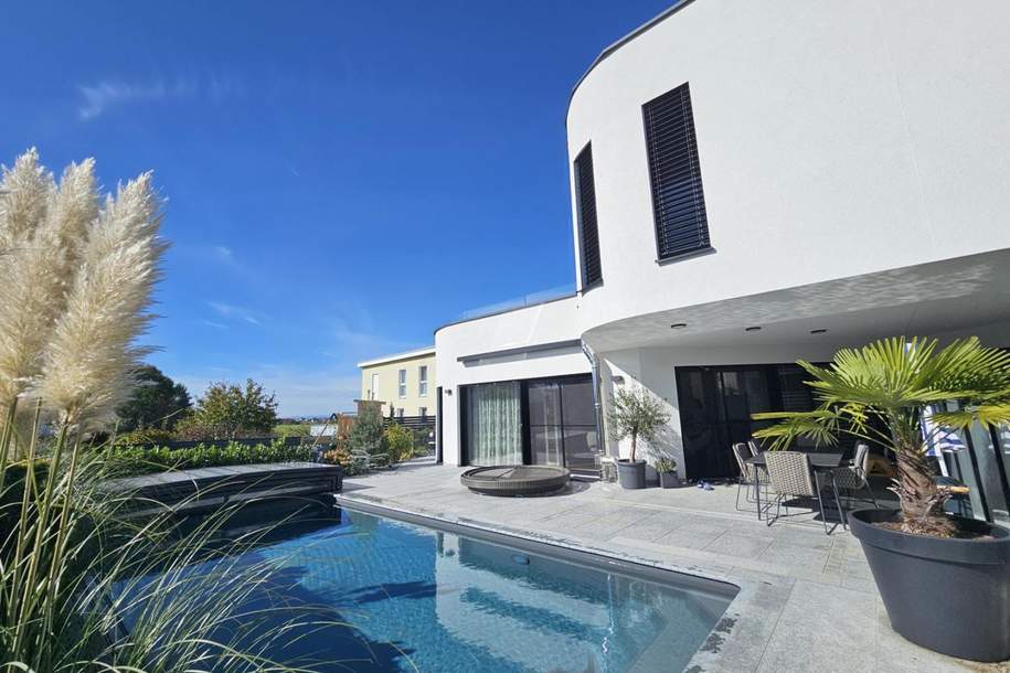 Exklusives Wohnen in sonniger Lage! Neuwertige, komplett möblierte Doppelhaushälfte mit Traunsteinblick!, Haus-kauf, 799.000,€, 4551 Kirchdorf an der Krems