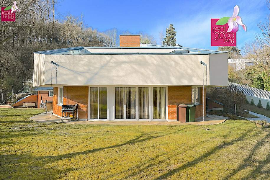 Exklusive Villa mit Pool, Terrassen, Wintergarten &amp; großer Garage in Klosterneuburg-Weidling, Haus-kauf, 2.195.000,€, 3400 Tulln