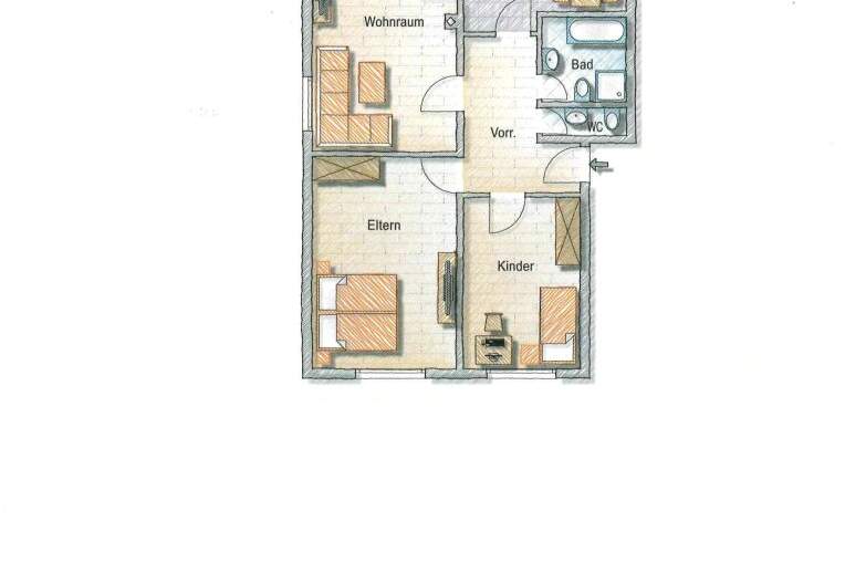 Familienfreundliche Wohnung in Buch in Tirol, Wohnung-kauf, 370.000,€, 6200 Schwaz
