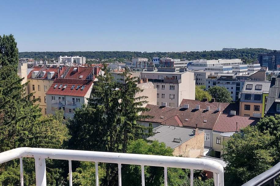 Blick von der Dachterrasse in die Ferne...., Wohnung-miete, 1.390,00,€, 1140 Wien 14., Penzing