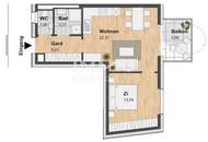 1. MONAT MIETFREI: SCHÖNE 2-ZIMMERWOHNUNG MIT TOP AUSSTATTUNG+ BALKON + TG