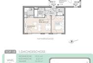 1160! Helle 2-Zimmer DG-Wohnung im Eigentum!