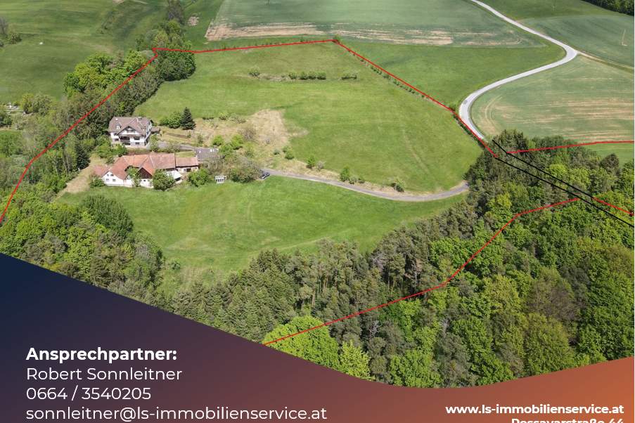 Rarität! 6ha große Landwirtschaft in absoluter Alleinlage nähe Hartberg!, Gewerbeobjekt-kauf, 720.000,€, 8230 Hartberg-Fürstenfeld