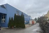 Lager-/Produktionshalle mit Büro in Toplage direkt an der B 1 mit 2500 KVA Stromleistung und Hausbrunne