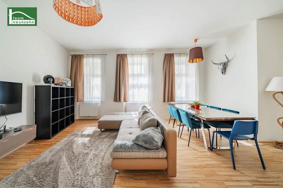 Perfekte Stadtlage: Miete 1 bis 6 Monate - vollmöbliert in absoluter Hofruhelage direkt bei der U-Bahn!, Wohnung-miete, 1.399,00,€, 1070 Wien 7., Neubau