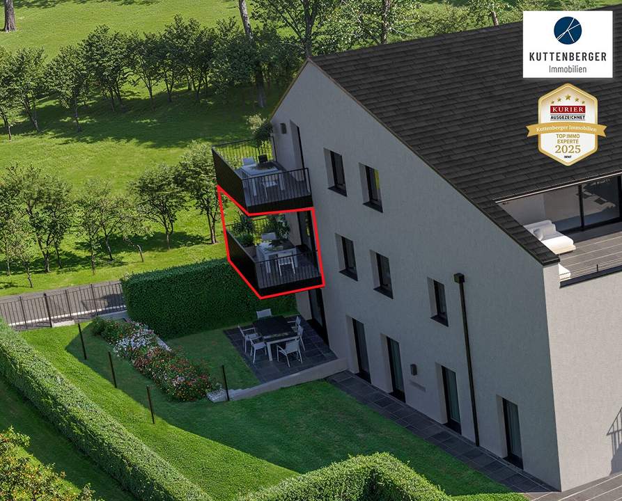 Erstklassige Balkonwohnung mit Blick in´s Grüne (Top 7) - Projekt "KraWe" Am Steindl