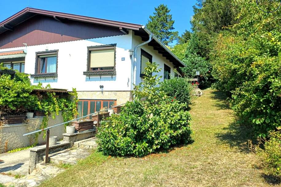 Bungalow auf großem Grundstück nahe Hausleiten - inmitten Natur pur und herrlichem Weitblick!, Haus-kauf, 335.000,€, 3464 Korneuburg