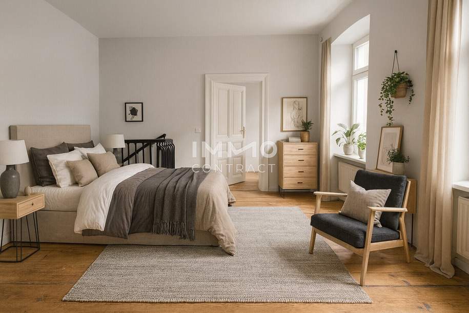 Rarität! Ruhige Innenhoflage in der Neustiftgasse! 2 Wohnungen übereinander mit Innentreppe, Wohnung-kauf, 375.000,€, 1070 Wien 7., Neubau