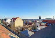 Hütteldorf: Rohdachboden mit Ausblick