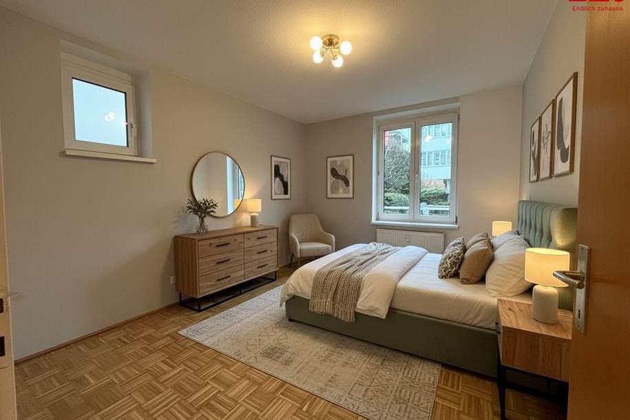 Traumhaftes, fast schon ländliches Wohnen in herrlicher Ruhelage! Großzügige und moderne 2-Zimmer-Wohnung!, Wohnung-miete, 647,09,€, 4053 Linz-Land