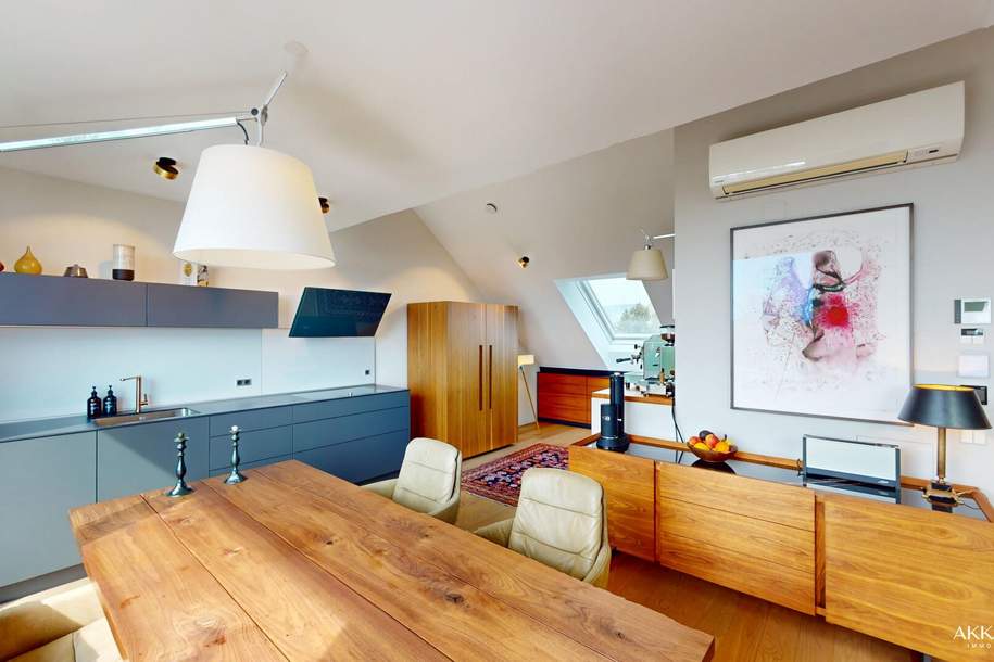 Cottageviertel I Traumhafte Dachwohnung im Jugendstil-Palais I Garagenplatz, Wohnung-kauf, 1.950.000,€, 1190 Wien 19., Döbling