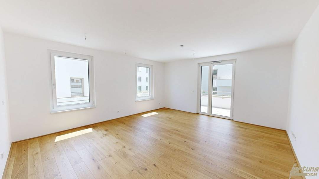 3-Zimmer-Wohnung mit sonniger Westterrasse und Blick in den Innenhof