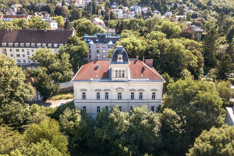 WIENTALBLICK | Lichtdurchflutete Wohnung in der historischen Villa Seutter mit 4,4m Raumhöhe &amp; Blick auf denkmalgeschützte Linde | sanierungsbedürftig, Wohnung-kauf, 550.000,€, 1130 Wien 13., Hietzing