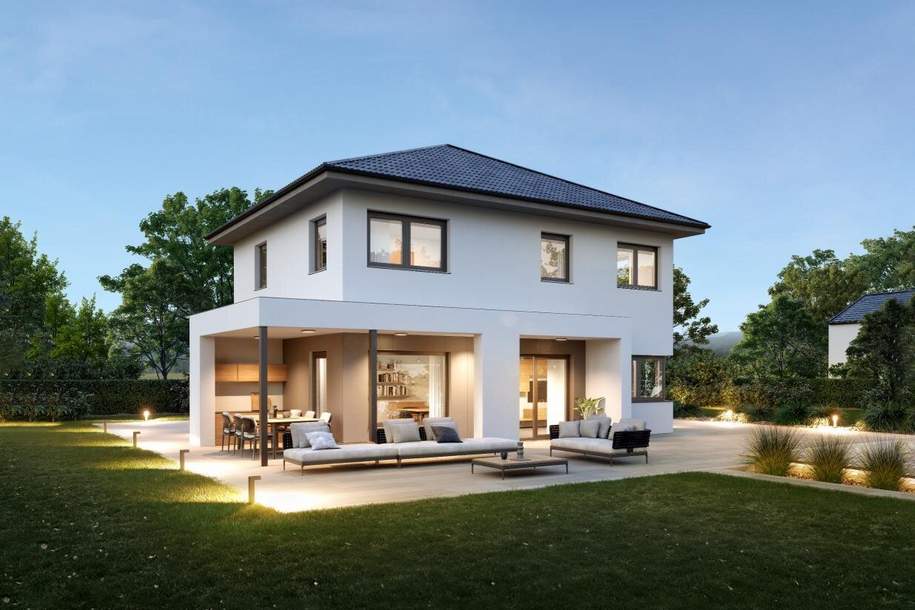 Planungsbeispiel "LEISTBARER Neubau" mit einem Fertighaus ELK AllinOne 131 SCHLÜSSELFERTIG schon ab € 1.075.- monatlich, Haus-kauf, 476.543,€, 8786 Liezen