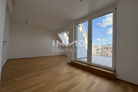 Unglaublich helle 2-Zimmer-Wohnung mit Südost-Terrasse – top angebundener Erstbezug BEIM DONAUUFER, Wohnung-kauf, 259.500,€, 1210 Wien 22., Donaustadt