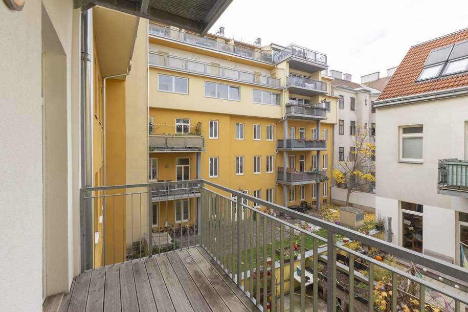 Habichergasse - repräsentativer 2 Zimmer Altbau mit hofseitigem Balkon, Wohnung-kauf, 245.000,€, 1160 Wien 16., Ottakring