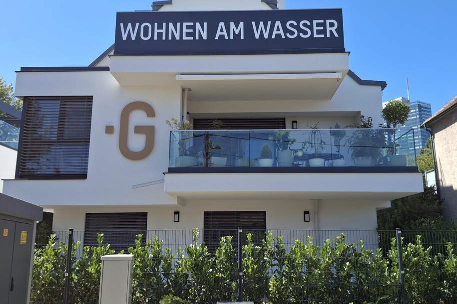 U1 Alte Donau! Eigengrund - Exklusive 4-Zimmer-Wohnung mit Wasserblick – Erstbezug", Wohnung-kauf, 2.399.900,€, 1220 Wien 22., Donaustadt