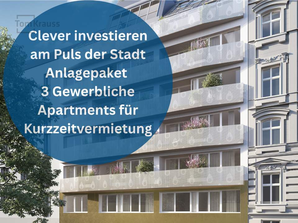 Juwel am Karmelitermarkt: ANLAGEPAKET. 3 gewerbliche Einheiten für Kurzzeitvermietung