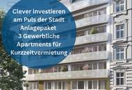 Juwel am Karmelitermarkt: ANLAGEPAKET. 3 gewerbliche Einheiten für Kurzzeitvermietung