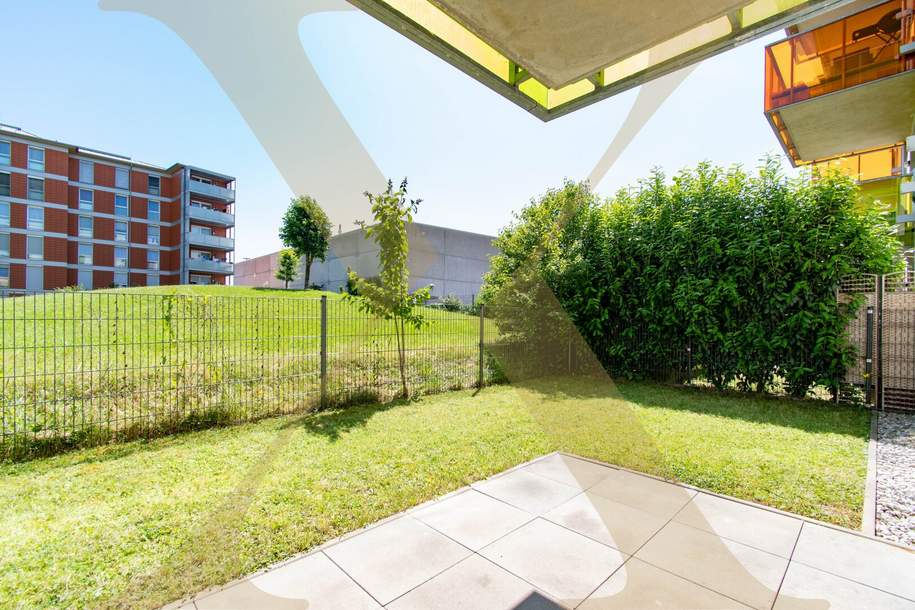 Gartenwohnung! Lichtdurchflutete 2,5-Zimmer-Wohnung mit voll ausgestatteter Einbauküche in Linz zu vermieten!, Wohnung-miete, 1.159,72,€, 4020 Linz(Stadt)