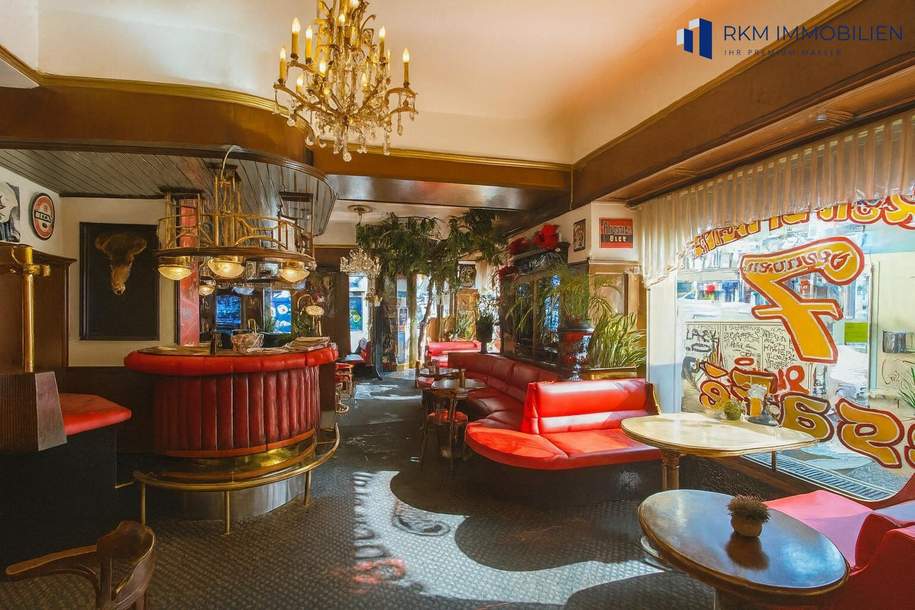 Exklusives Café &amp; Restaurant „7 Brunnen" im 5. Bezirk - Sofort betriebsbereit, Gewerbeobjekt-miete, 9.000,00,€, 1050 Wien 5., Margareten