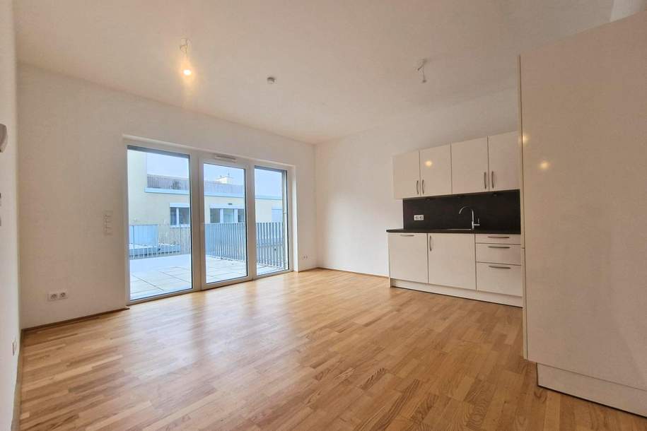 Moderne Terrassenwohnung in absoluter Grün- und Ruhelage, Wohnung-miete, 906,22,€, 1210 Wien 21., Floridsdorf
