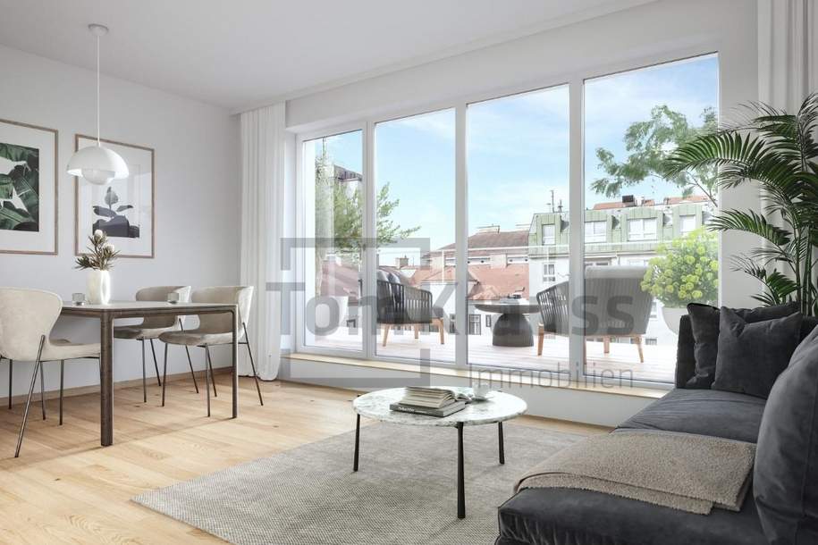 DER GOLDENE FLAMINGO I CHARMANTE 3 ZIMMER WOHNUNG MIT ATTRAKTIVER TERRASSE IN BESTLAGE, Wohnung-kauf, 1.666.900,€, 1040 Wien 4., Wieden