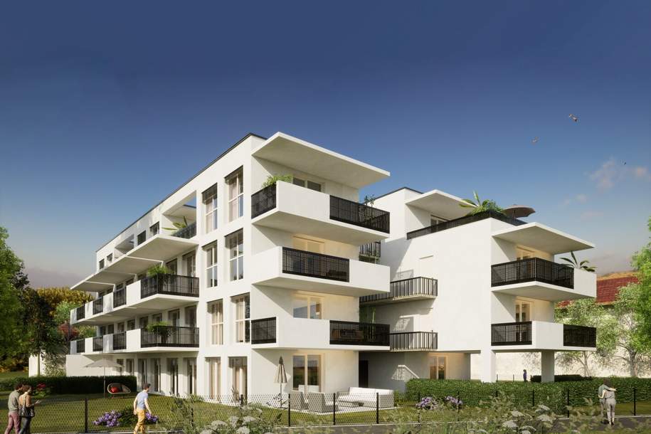 ANLAGE-WOHNUNG - Luxus Gartenwohnung mit unglaublich großem Eigengarten im wunderschönen Bezirk Eggenberg - errichtet in höchster Qualität!, Wohnung-kauf, 425.000,€, 8020 Graz(Stadt)