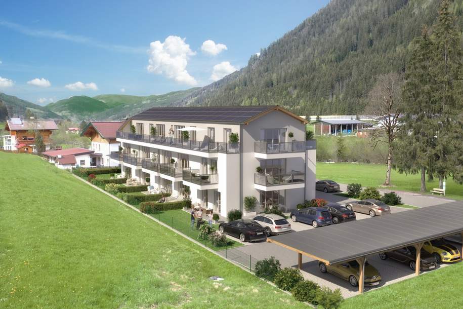 Eigentumswohnung mit Terrasse und Garten - Wohnen inmitten der Salzburger Sportwelt!, Wohnung-kauf, 277.000,€, 5542 Sankt Johann im Pongau