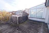 TERRASSENHIT, DACHGESCHOSS, 138 m2 Maisonette mit 45 m2 Terrasse, 3 Zimmer, Wohnküche, Wannenbad, Rembrandtstraße