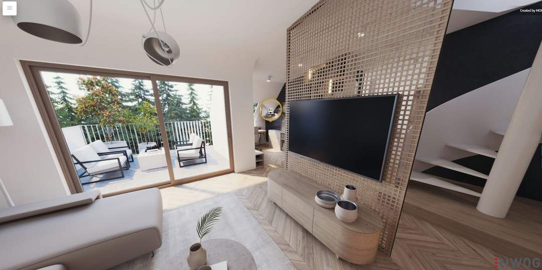 Luxus-Penthouse mit 3,7m Raumhöhe, Atrium, Aufzug in die Wohnung und 360° Dachterrasse