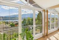 Panorama-Loge: Penthouse mit Seeblick in Seeboden. Carport. Neuwertig.