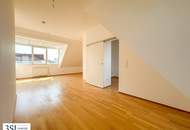 Hell, klimatisiert, großzügig - 2-Zimmer-Dachgeschosstraum in ruhiger Seitenstraße des 10. Bezirks - mit allgemeiner Dachterrasse