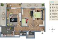 Großzügige 3-Zimmer-Wohnung mit 2 Balkonen