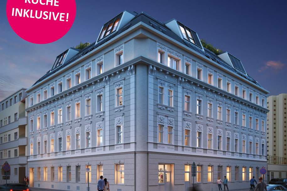 Moderne Wohnungen in revitalisiertem Altbauprojekt - jetzt inklusive Küche!, Wohnung-kauf, 245.000,€, 1220 Wien 22., Donaustadt