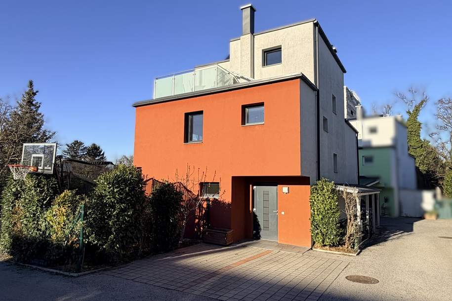 Modernes Familienhaus (2019) mit 6 Zimmern, Wohnkeller, Dachterrasse, Garten und 2 Stellplätzen, Haus-kauf, 849.000,€, 2351 Mödling