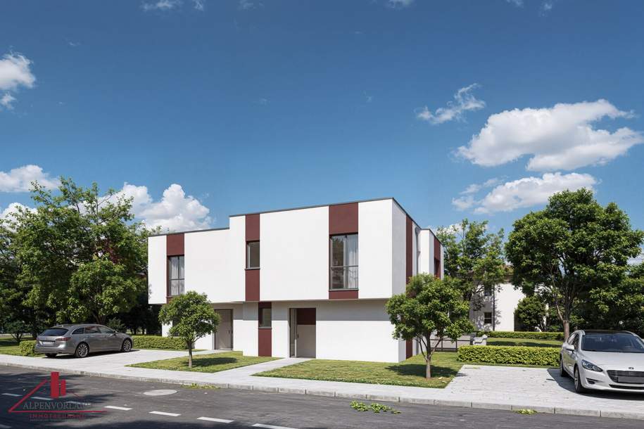 Wohnbauprojekt Gemeinde Hohe Wand! Einfamilienhäuser / Doppelhaushälften -Top Aktion mit gratis PV-Anlage für den Erstkäufer., Haus-kauf, 398.500,€, 2724 Wiener Neustadt(Land)