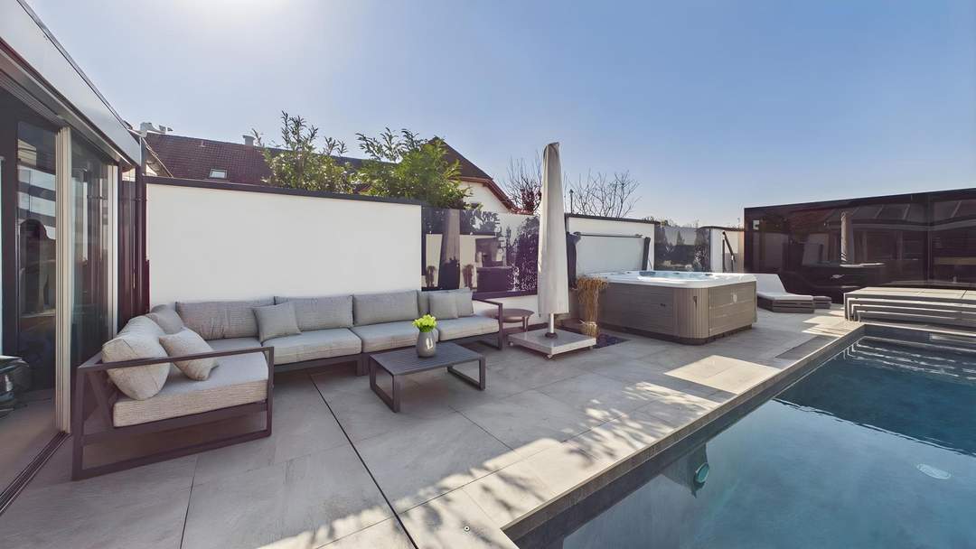 Ein Traum mit atemberaubenden Wellnessbereich