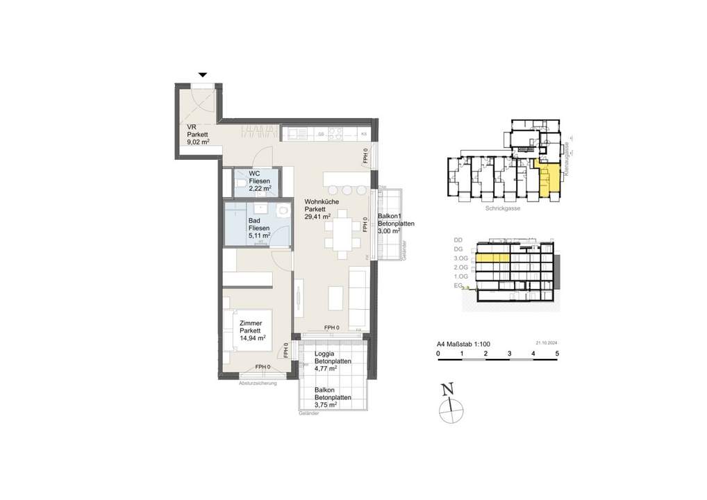 Erstbezug! Nahe Vetmeduni! Moderne 2-Zimmer-Balkonwohnung in Donaustadt zu vermieten!