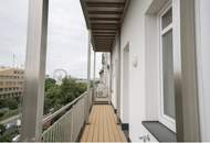 Modern gestaltete Altbauwohnung mit großzügigem Wohnbereich und südseitigen Außenflächen