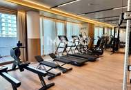 Möbliertes Apartment im 42. Stock mit Weitblick auf die Donau! Pool, Spa und Fitness inklusive!