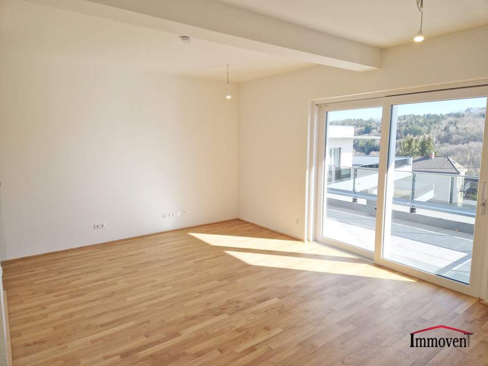 FINANZIERUNGSAKTION* - Erstbezug und Ruhelagein Mariatrost: moderne 3-Zimmerwohnung mit Terrasse und 2 Tiefgaragenplätze