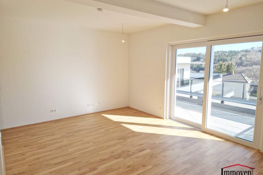 FINANZIERUNGSAKTION* - Erstbezug und Ruhelagein Mariatrost: moderne 3-Zimmerwohnung mit Terrasse und 2 Tiefgaragenplätze, Wohnung-kauf, 504.566,€, 8044 Graz(Stadt)