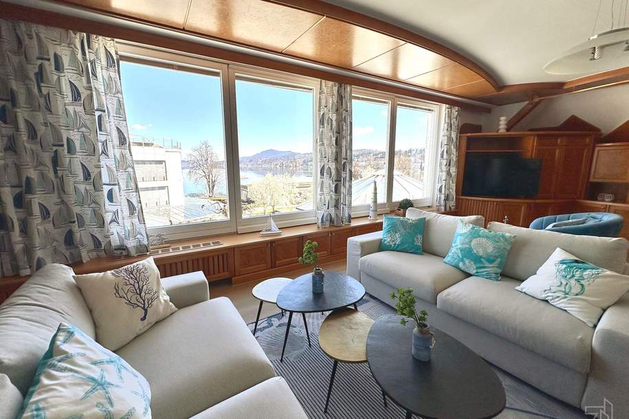 144 m² See-Penthouse in Velden – möbliert, Terrasse &amp; Toplage am Wörthersee, Wohnung-miete, 3.684,08,€, 9220 Villach Land