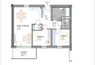 Top 12: 3-Zimmerwohnung im 1. OG mit Balkon