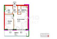 54,23qm 2ZI- Balkon-Wohnung
