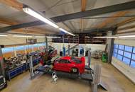 Moderne und voll ausgestattete Kfz-Werkstatt mit Verkaufsfläche in Toplage an der B137 zu mieten