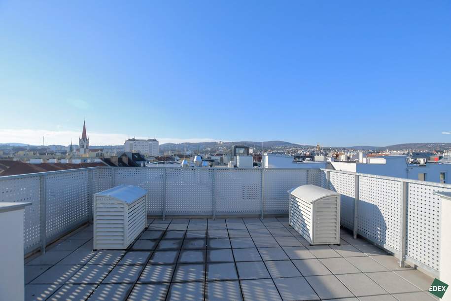 Exklusive Dachgeschoß-Maisonette mit Dachterrassen &amp; Pool am Dach, Wohnung-miete, 3.795,00,€, 1160 Wien 16., Ottakring