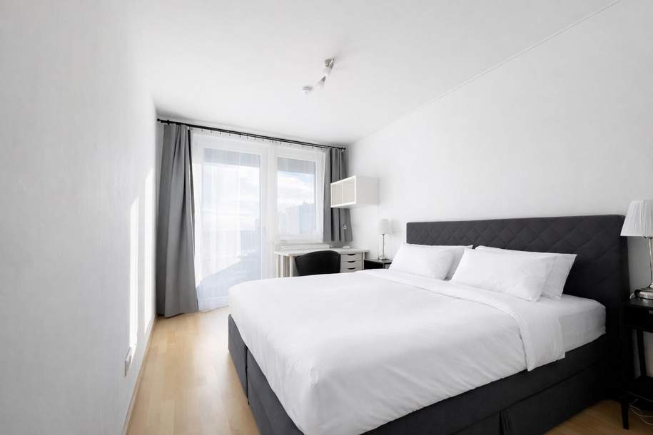 "Klein, fein, vollmöbliert &amp; brandneu - diese 2-Zimmer Wohnung hat Charme", Wohnung-miete, 1.100,00,€, 1220 Wien 22., Donaustadt